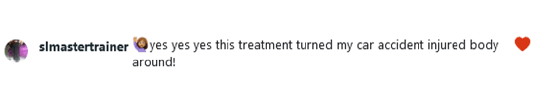 pain relief facebook comment